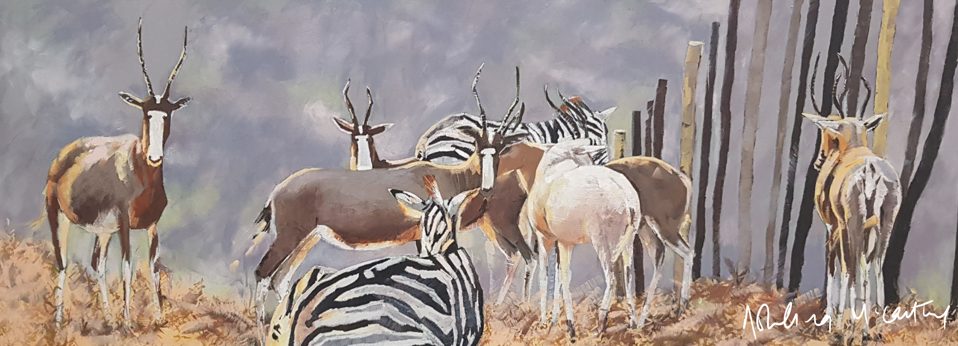 oil painting; wildlife