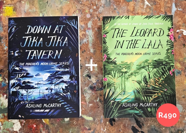 A product shot of both books in The Poacher's Moon Crime Series.
